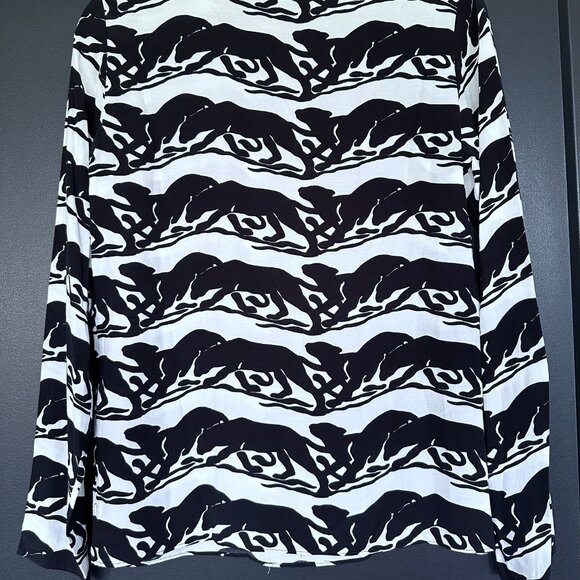 NWT | The Kooples | Panther Print Long Sleeve Blouse - Picture 9 of 12